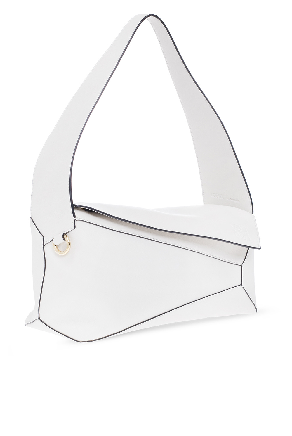 LOEWE Womens Hoodie White | 'Puzzle' hobo bag Loewe